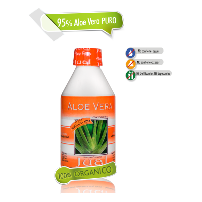 Drinkable Orange-flavoured Organic Aloe Vera Juice
