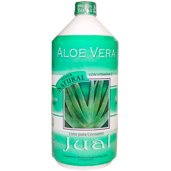 1L - Jugo de Aloe Vera Orgánico Bebible, Sabor Natural